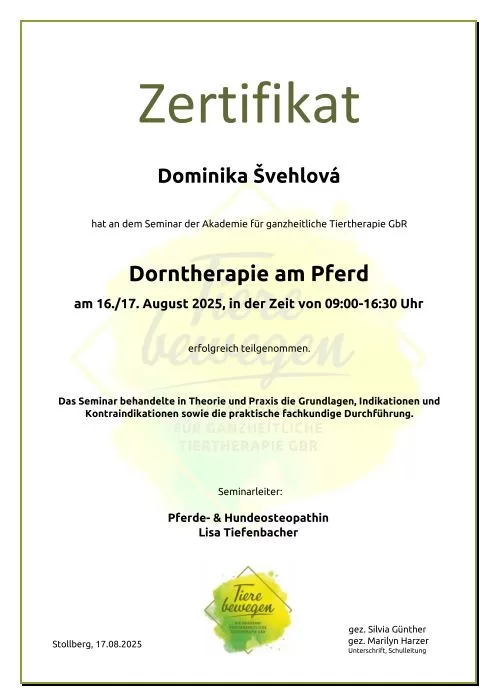 Dornova terapie koní